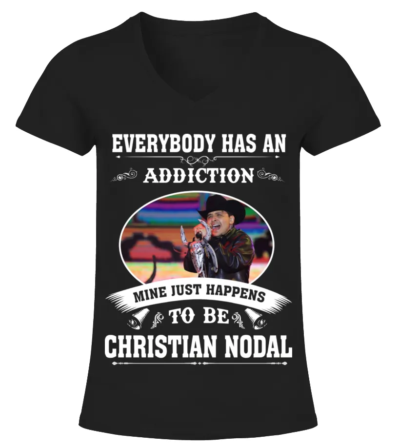 TO BE CHRISTIAN NODAL Camiseta cuello pico Mujer
