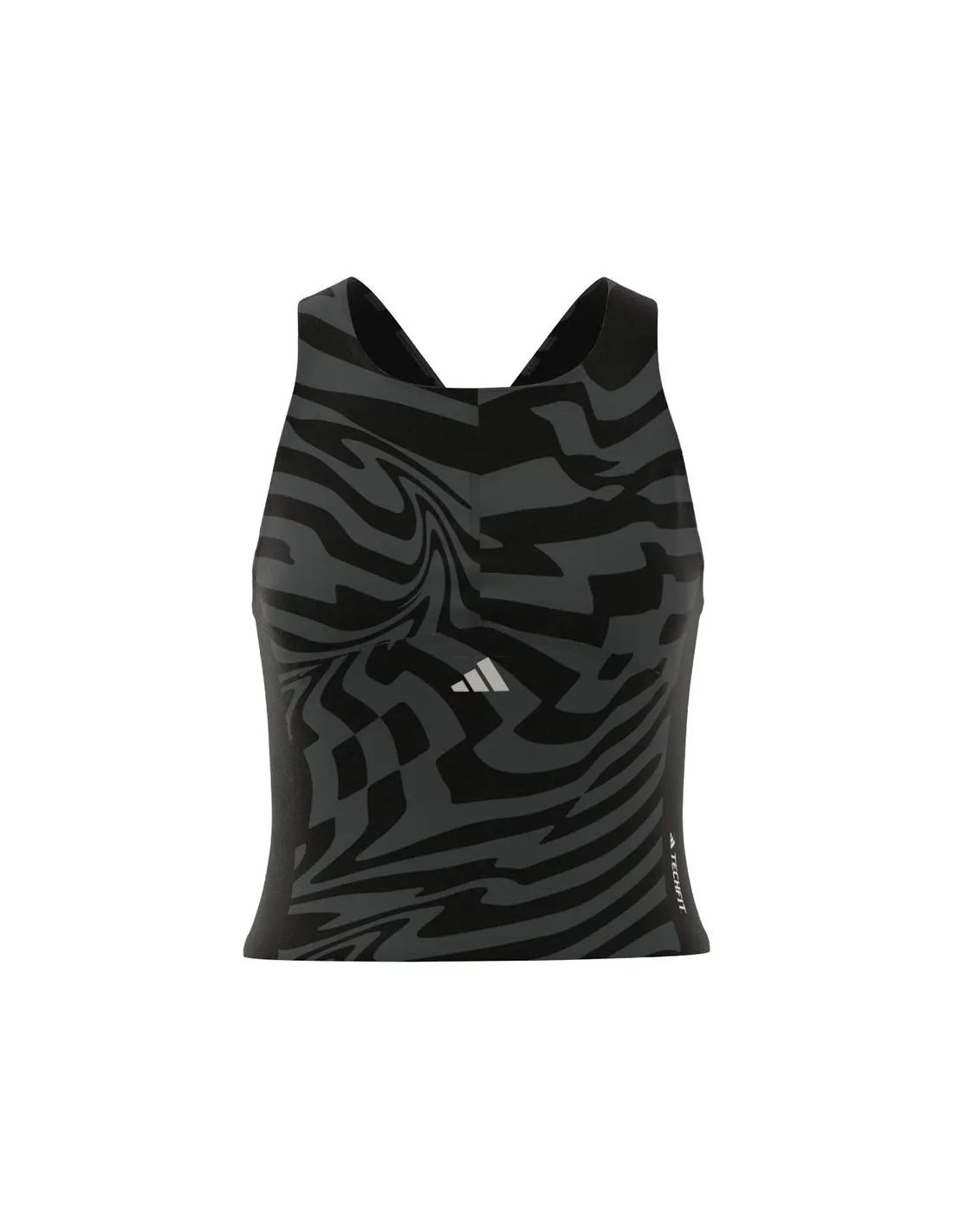 Top de Fitness adidas Essentials Techfot Printed Mujer Negro