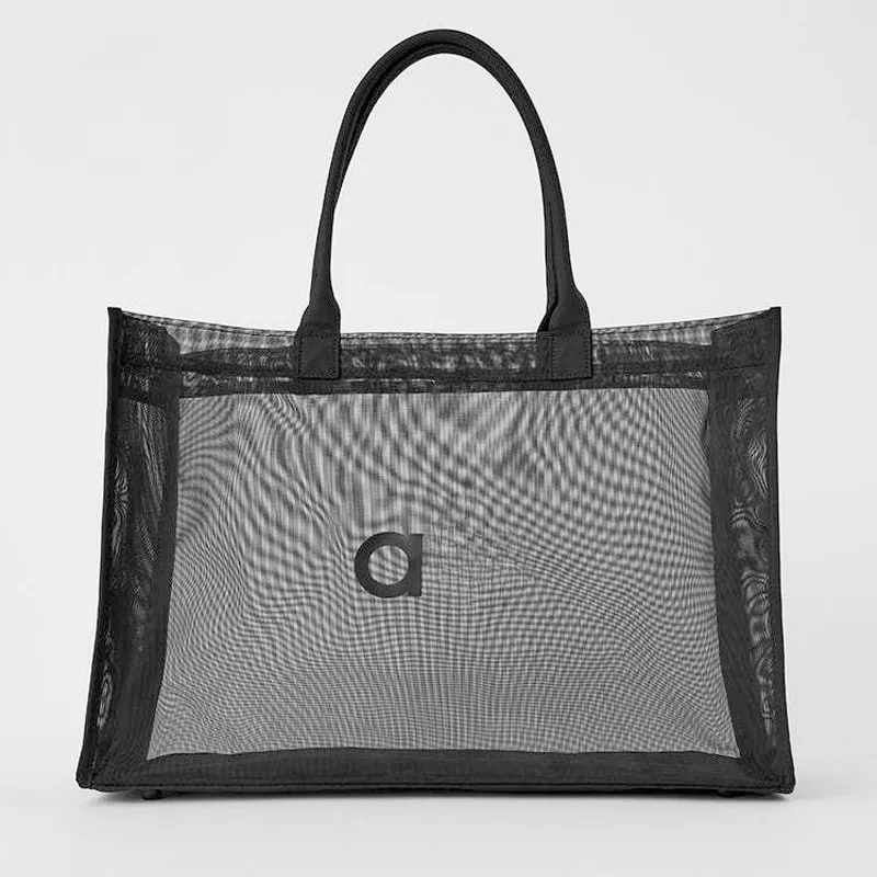 Un bolso de diseñador bolso de bolso de malla de malla lujosa para mujer yoga fitness compras bolsos para el hombro de la playa 