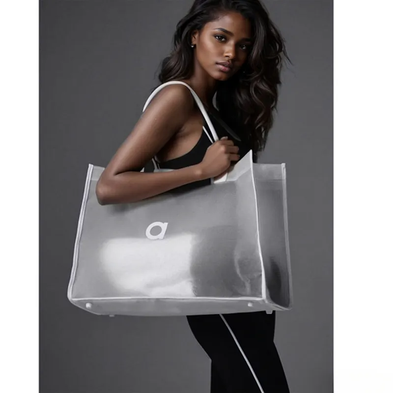 Un bolso de diseñador bolso de bolso de malla de malla lujosa para mujer yoga fitness compras bolsos para el hombro de la playa 