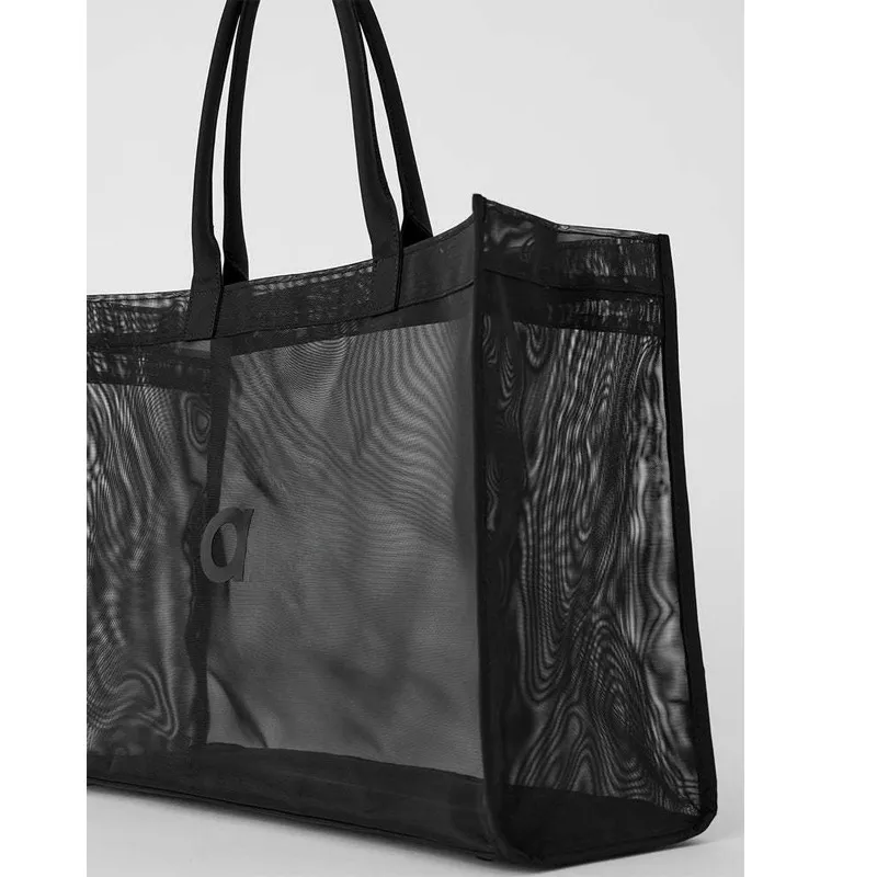 Un bolso de diseñador bolso de bolso de malla de malla lujosa para mujer yoga fitness compras bolsos para el hombro de la playa 