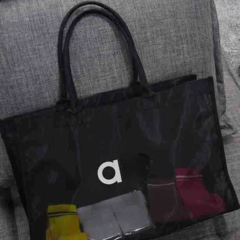 Un bolso de diseñador bolso de bolso de malla de malla lujosa para mujer yoga fitness compras bolsos para el hombro de la playa 