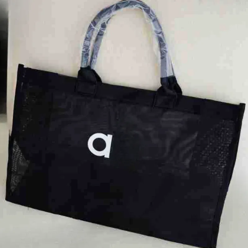 Un bolso de diseñador bolso de bolso de malla de malla lujosa para mujer yoga fitness compras bolsos para el hombro de la playa 