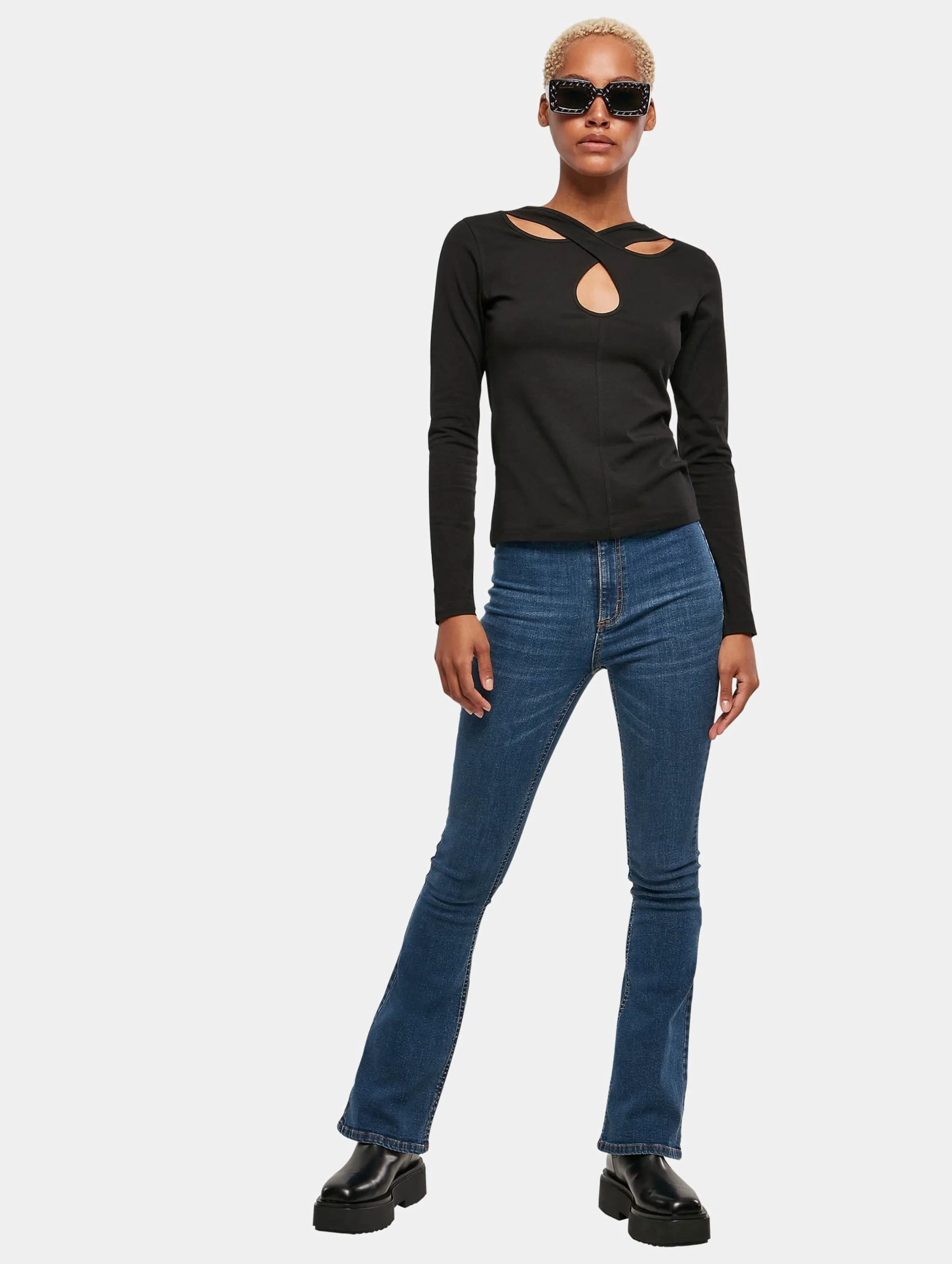 Urban Classics Ladies Crossed Cut Out