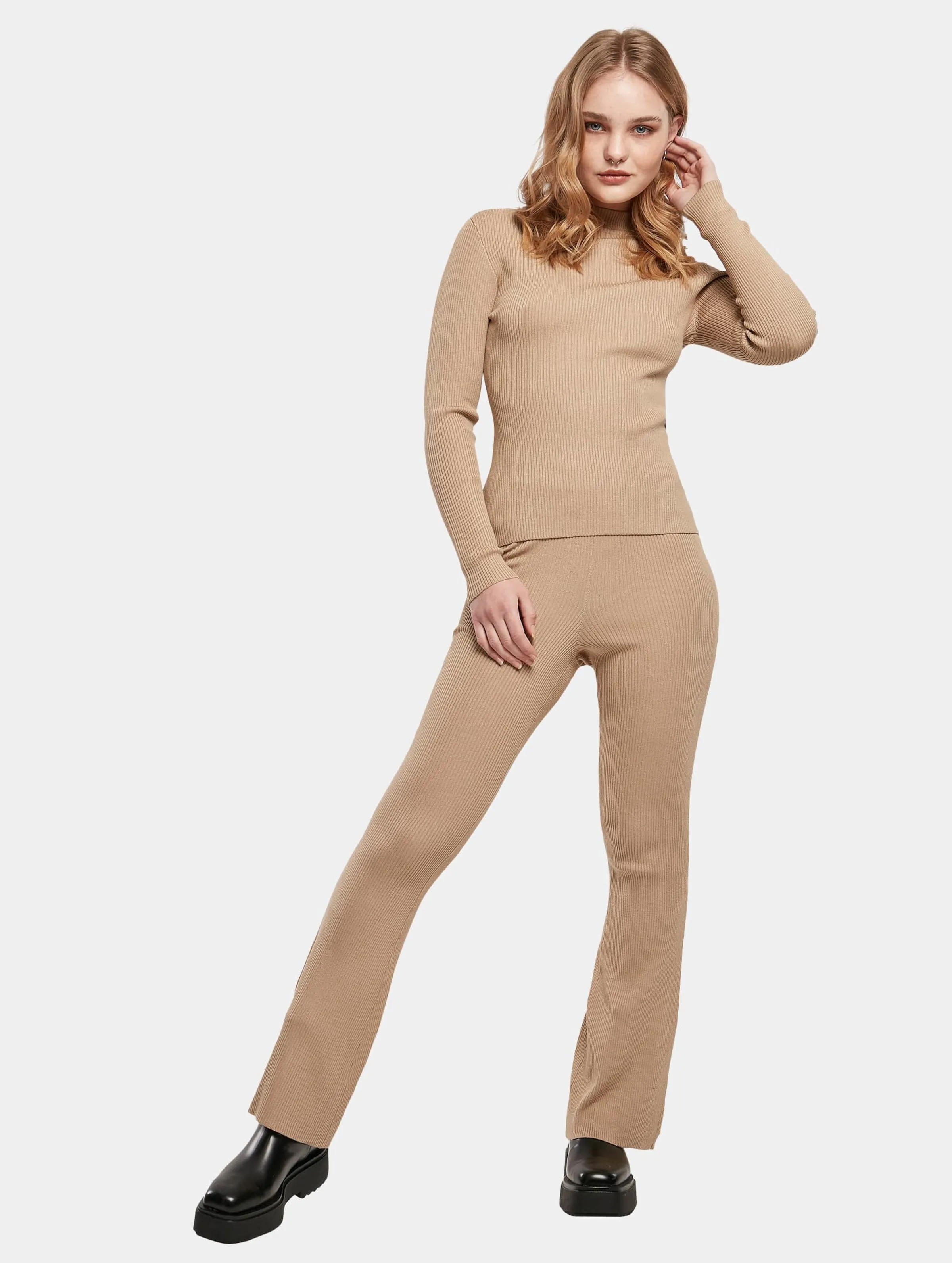Urban Classics Ladies Rib Knit Turtelneck
