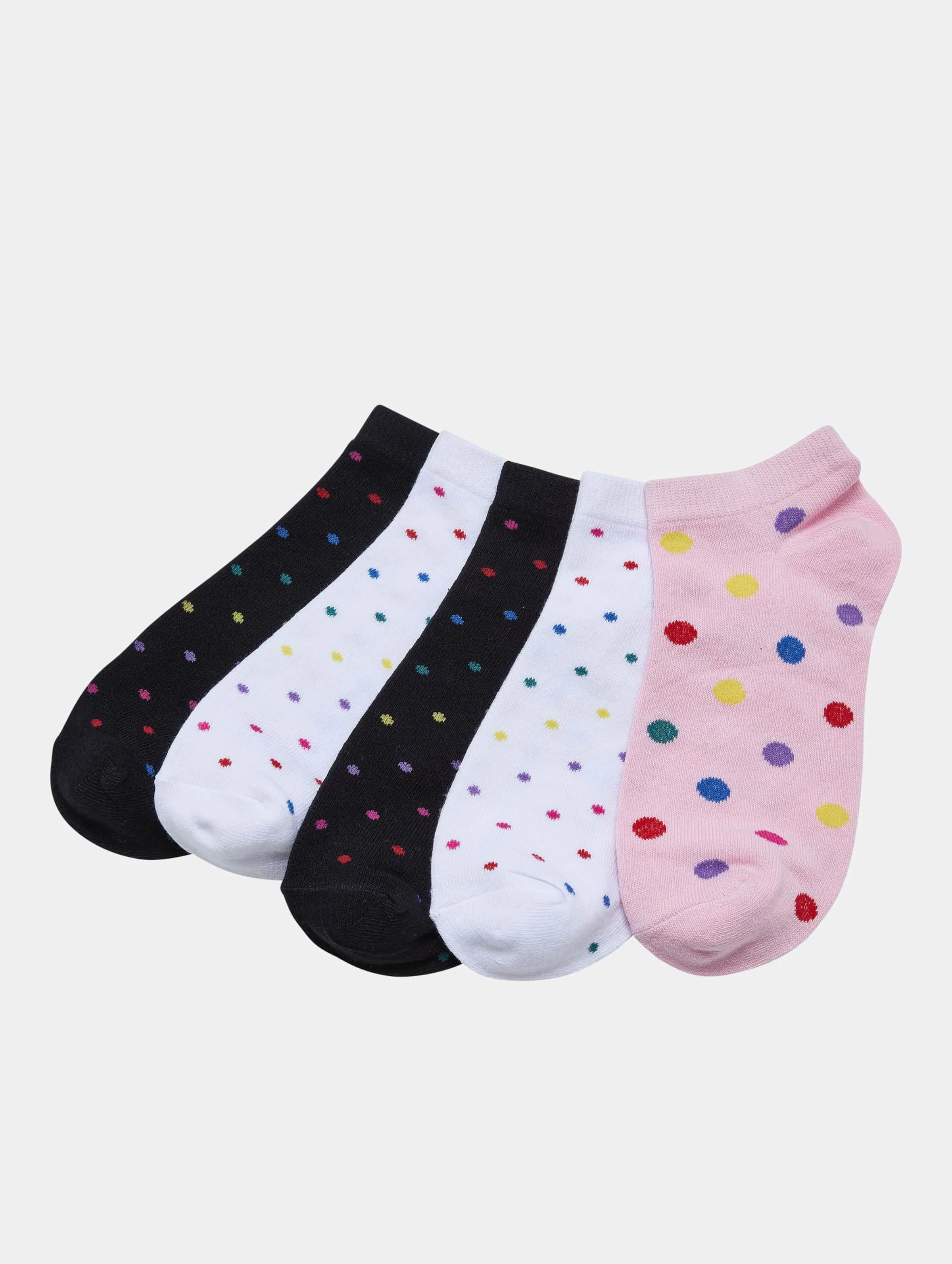 URBAN CLASSICS NO SHOW RAINBOW DOTS 5PACK
