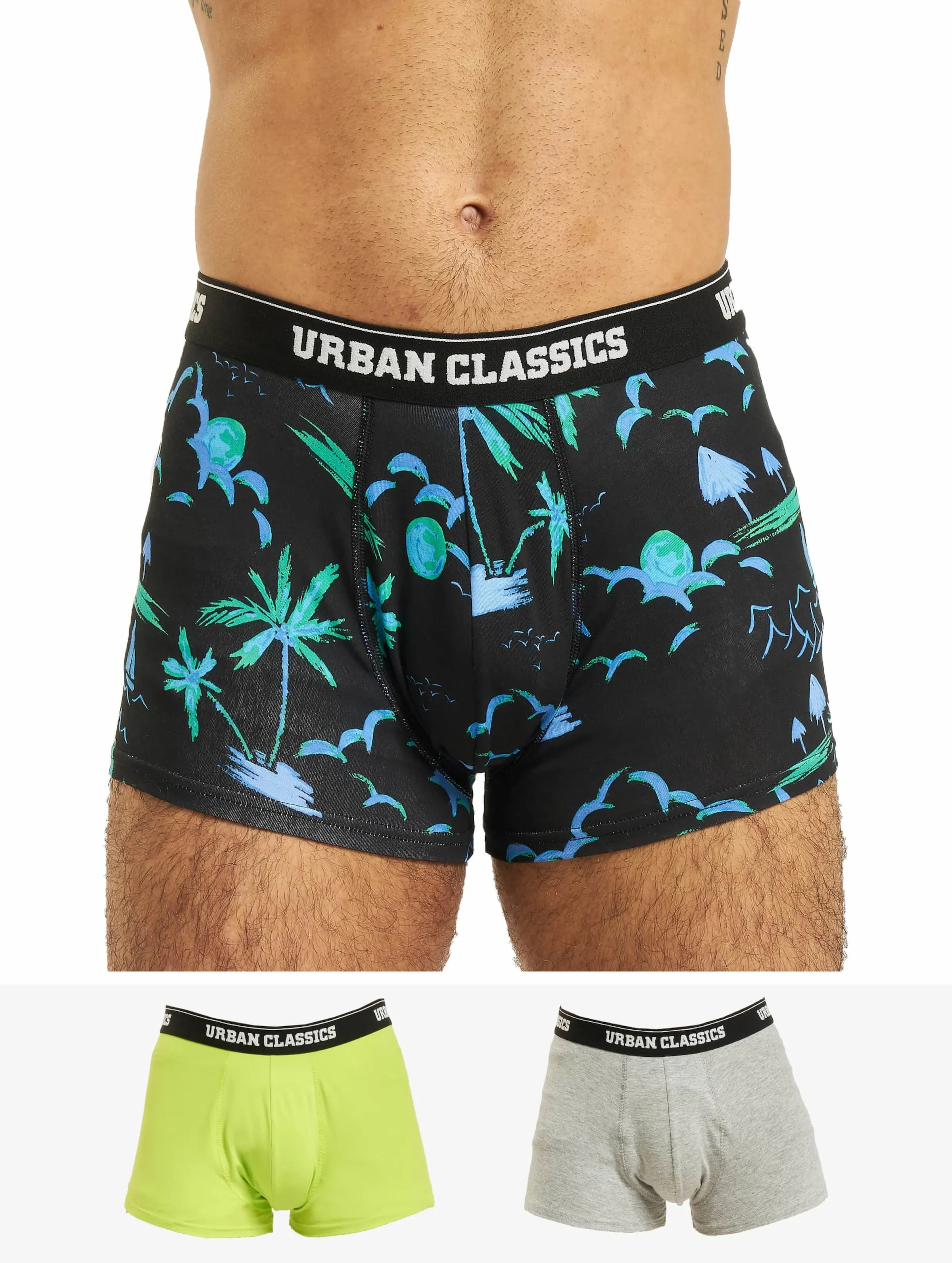 URBAN CLASSICS URBAN CLASSICS 3PACK BOXERSHORT ISLAND