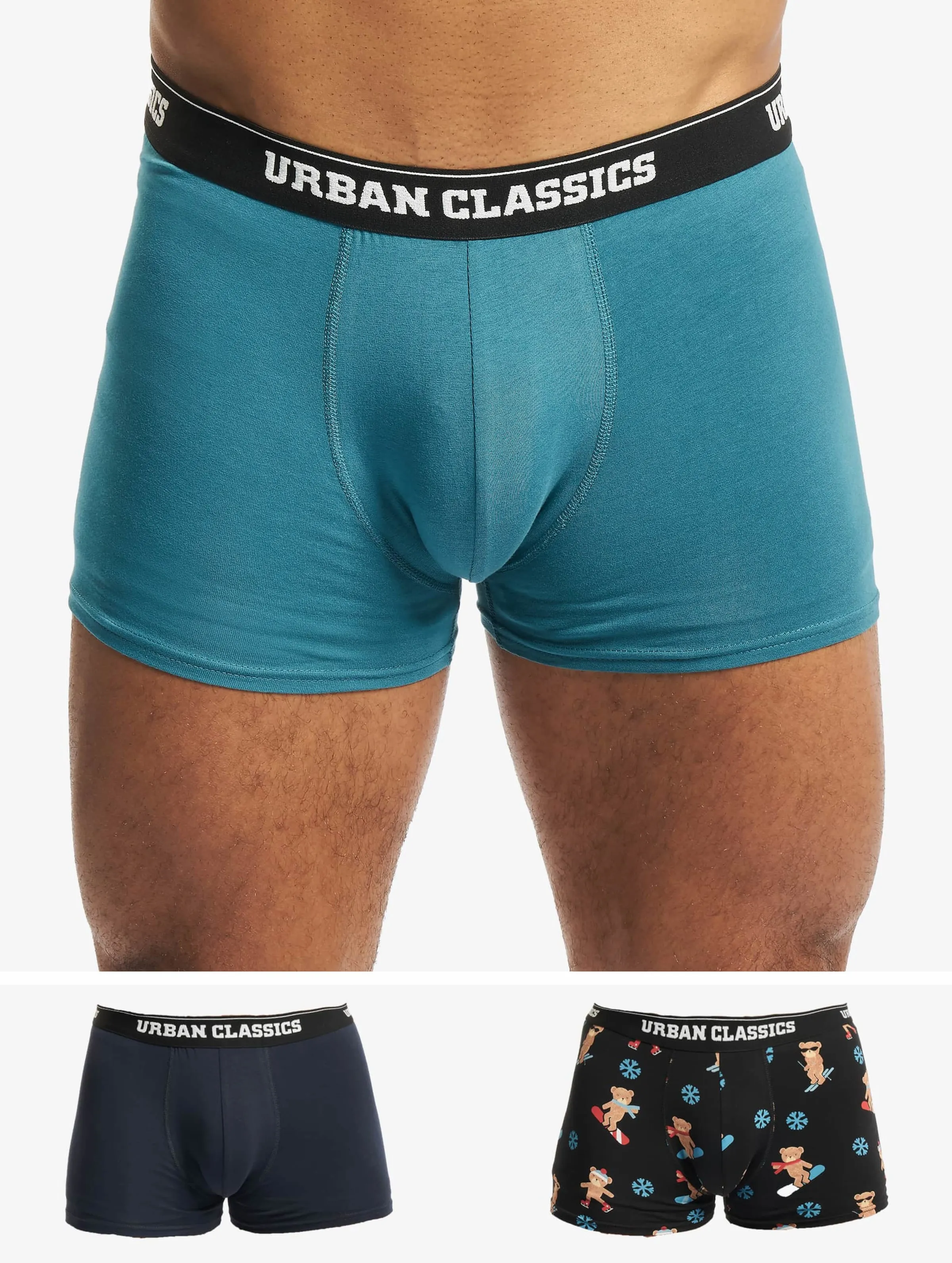 URBAN CLASSICS URBAN CLASSICS ORGANIC XMAS 3PACK BOXERSHORT
