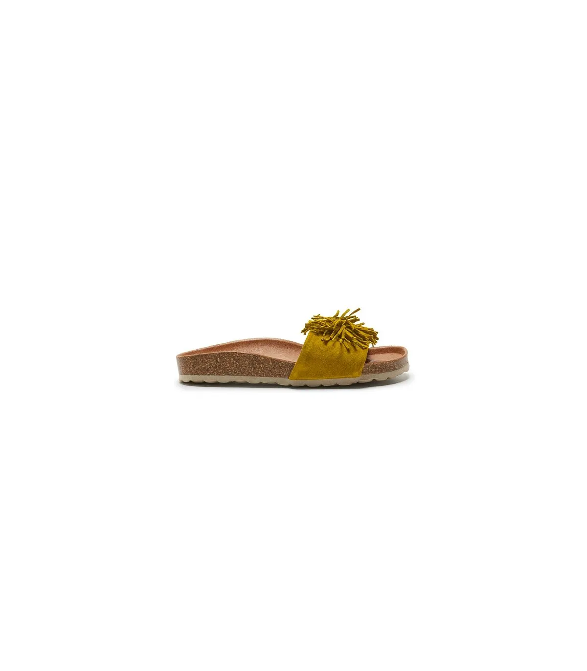 Verbenas Reina Velour Sandalia Mujer