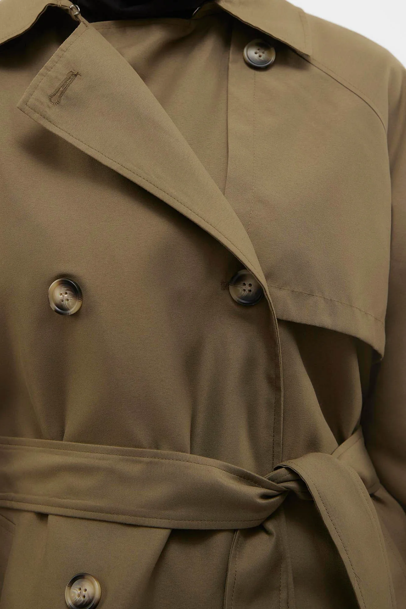 Vero Moda Gabardina larga doble botón