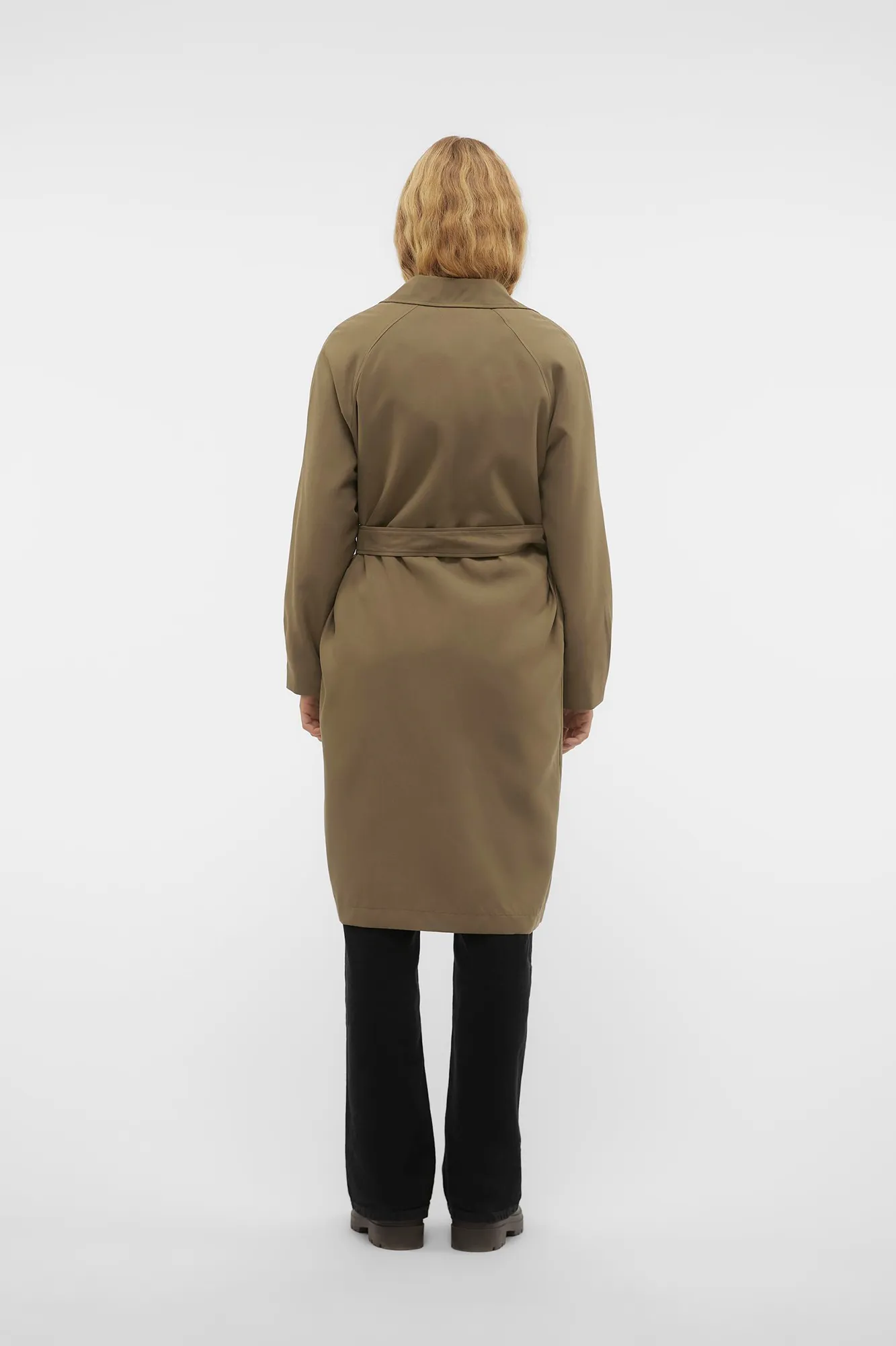 Vero Moda Gabardina larga doble botón