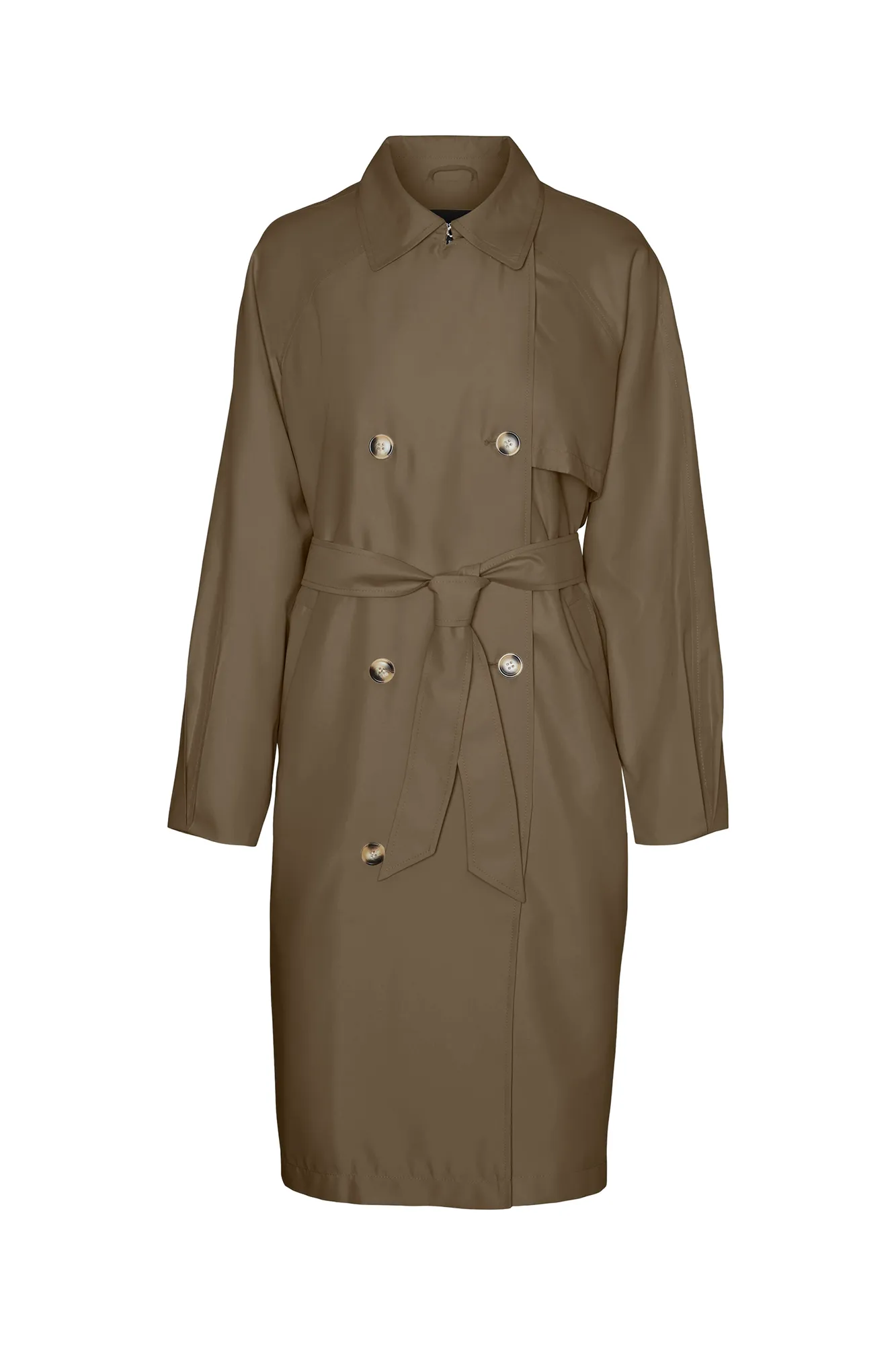 Vero Moda Gabardina larga doble botón
