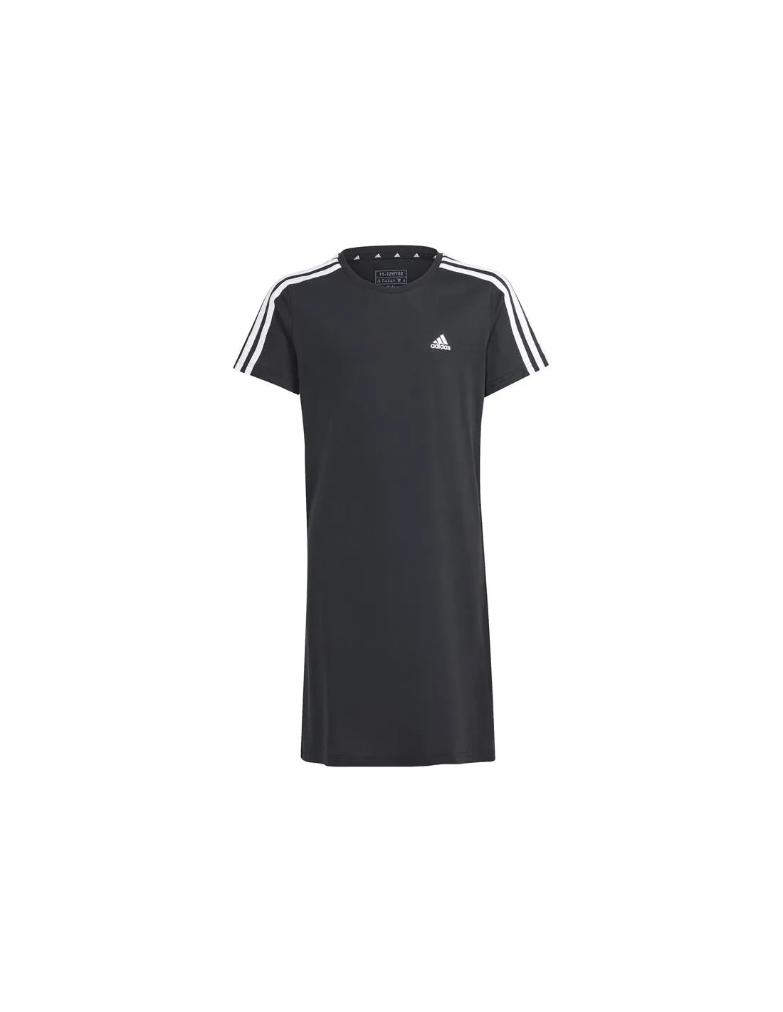 Vestido adidas Essentials 3 Bandas Niña Negro