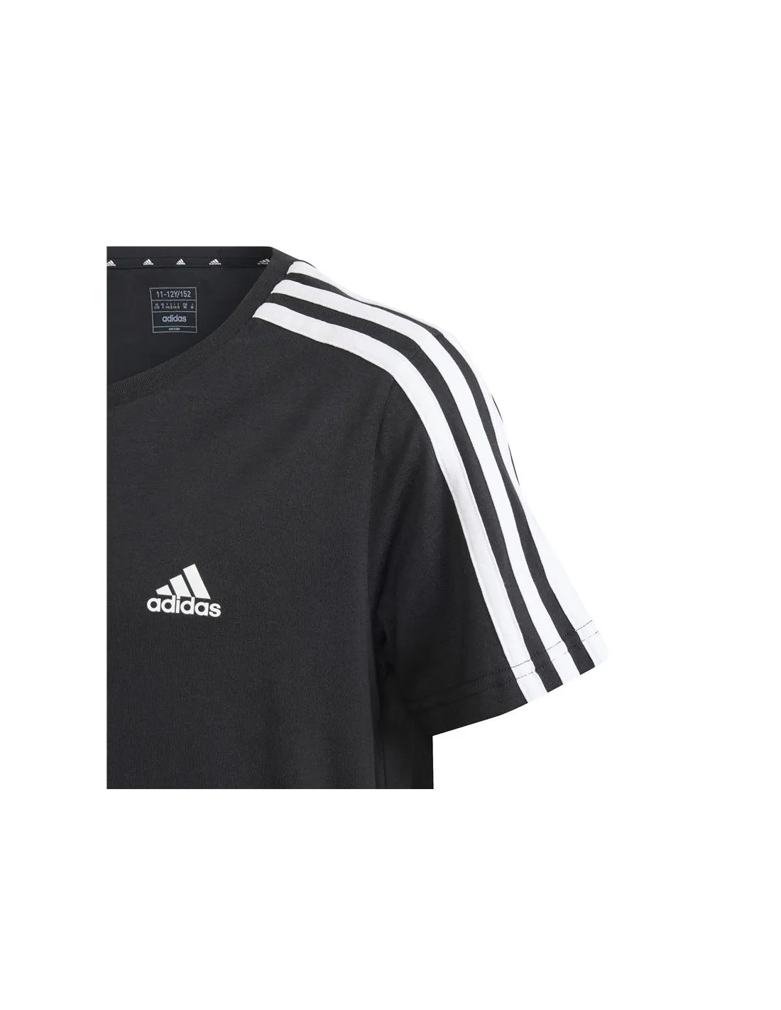 Vestido adidas Essentials 3 Bandas Niña Negro