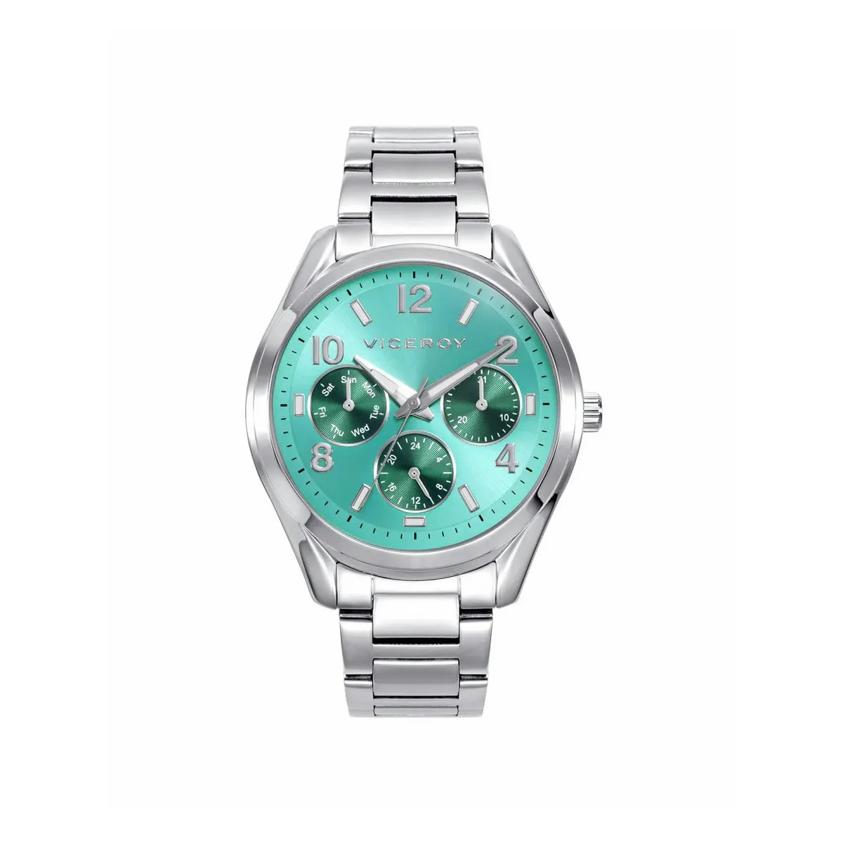 VICEROY RELOJ CAJA DE ACERO, 5 ATM, BRAZALETE DE ACERO, MOVIMIENTO DE CUARZO  VICEROY