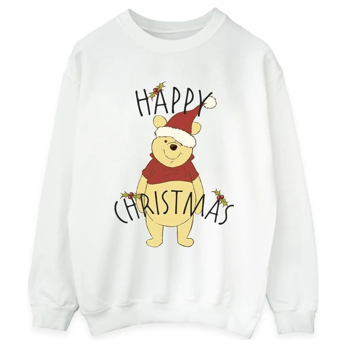 Winnie The Pooh Happy Christmas Holly