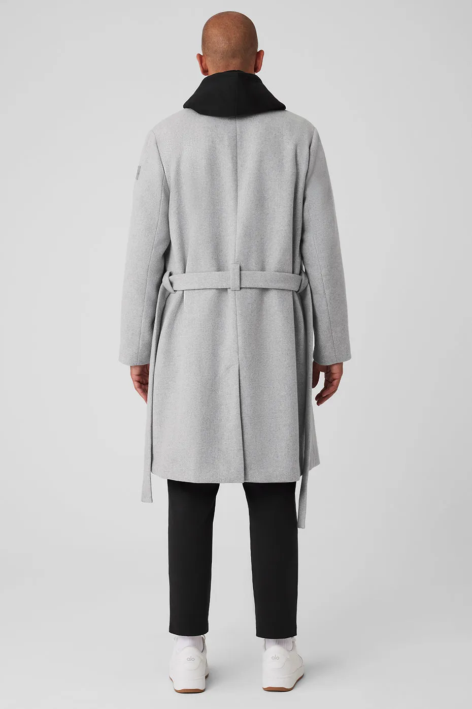 WOOL GAMEDAY OVERCOAT  ATHLETIC HEATHER GREY