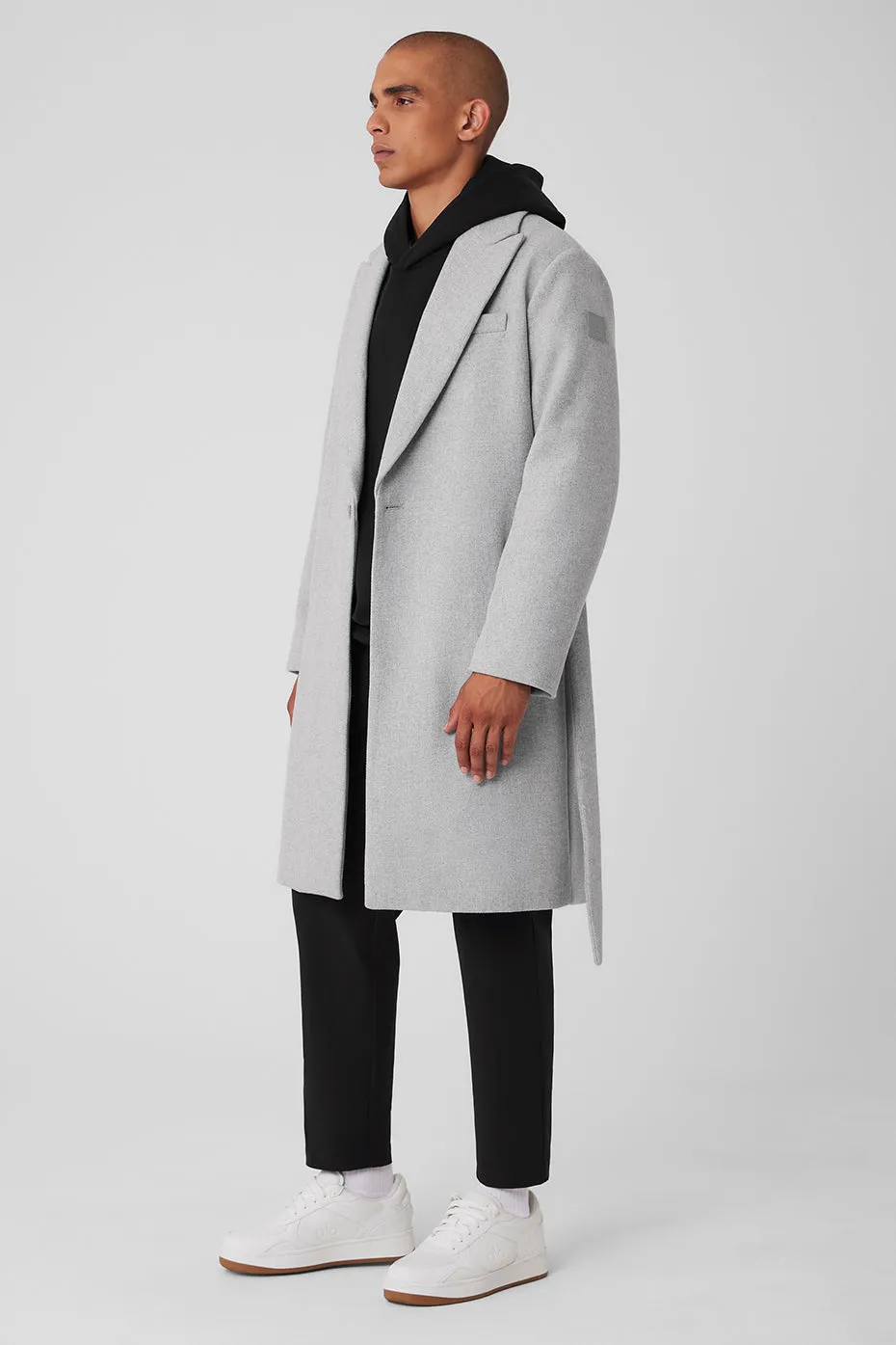 WOOL GAMEDAY OVERCOAT  ATHLETIC HEATHER GREY