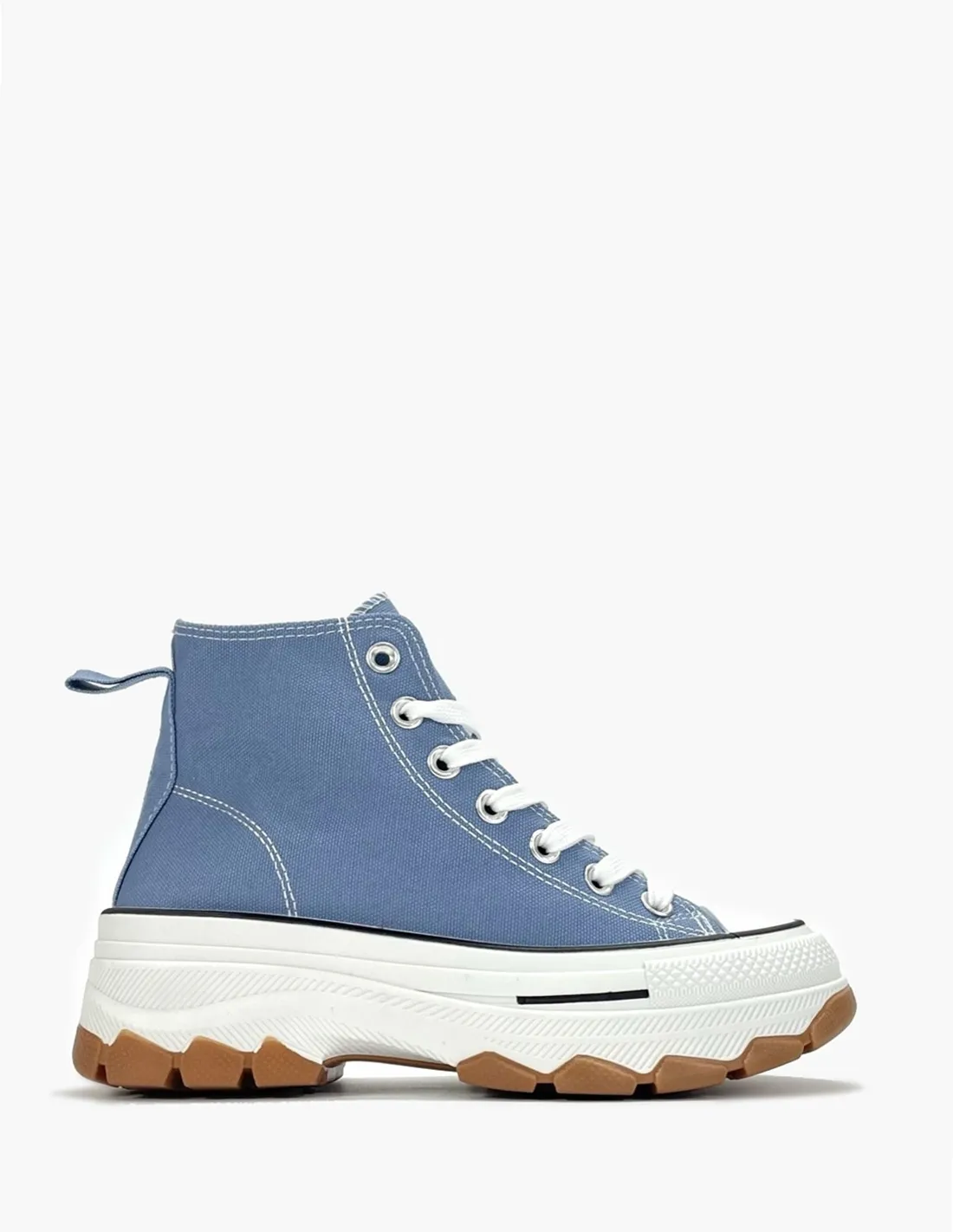 Zapatilla azul denim abotinada