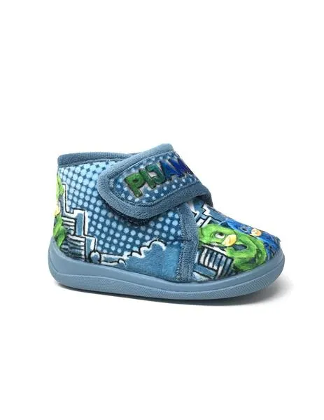 zapatilla de casa azul