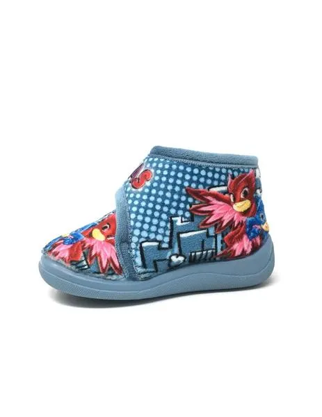 zapatilla de casa azul