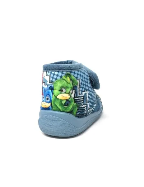 zapatilla de casa azul