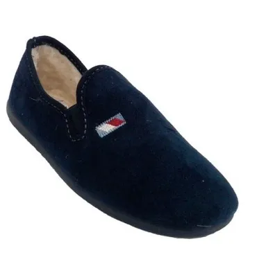 Zapatilla estar por casa cerrada hombre forro lana Calzamur en azul marino
