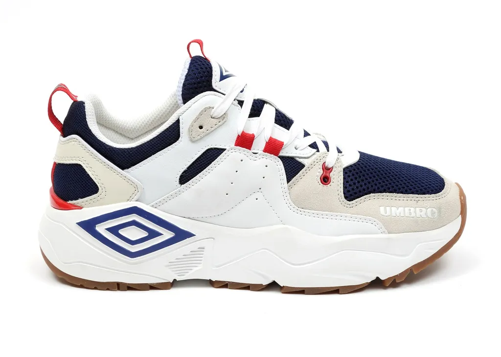 Zapatilla Umbro Run White / Navy / Red