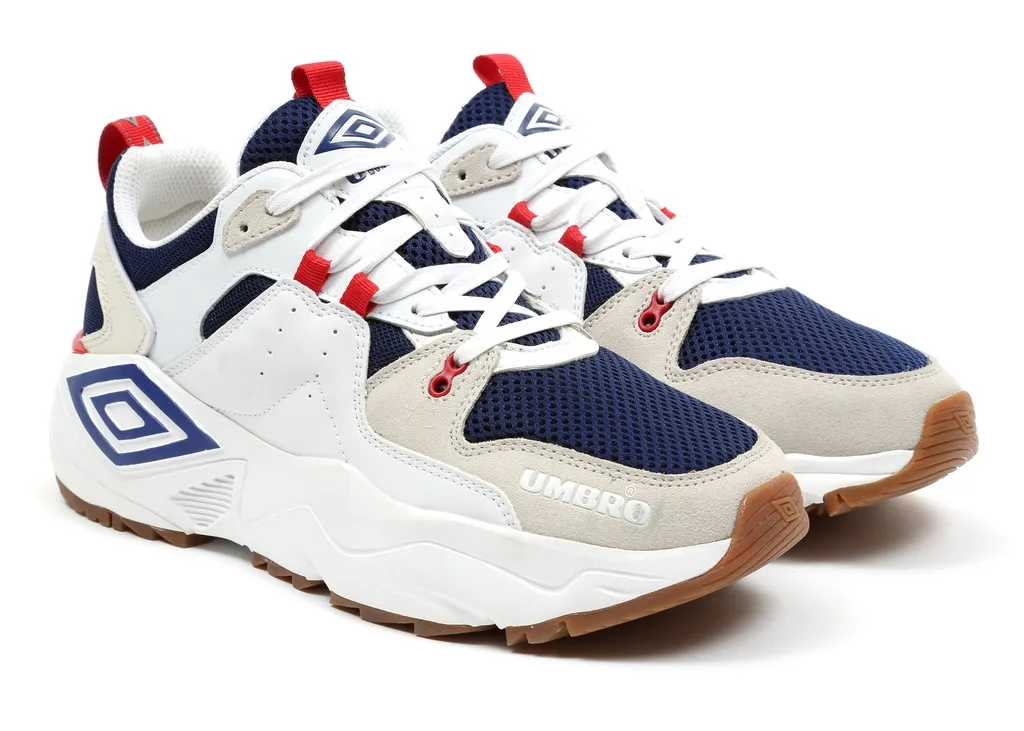 Zapatilla Umbro Run White / Navy / Red