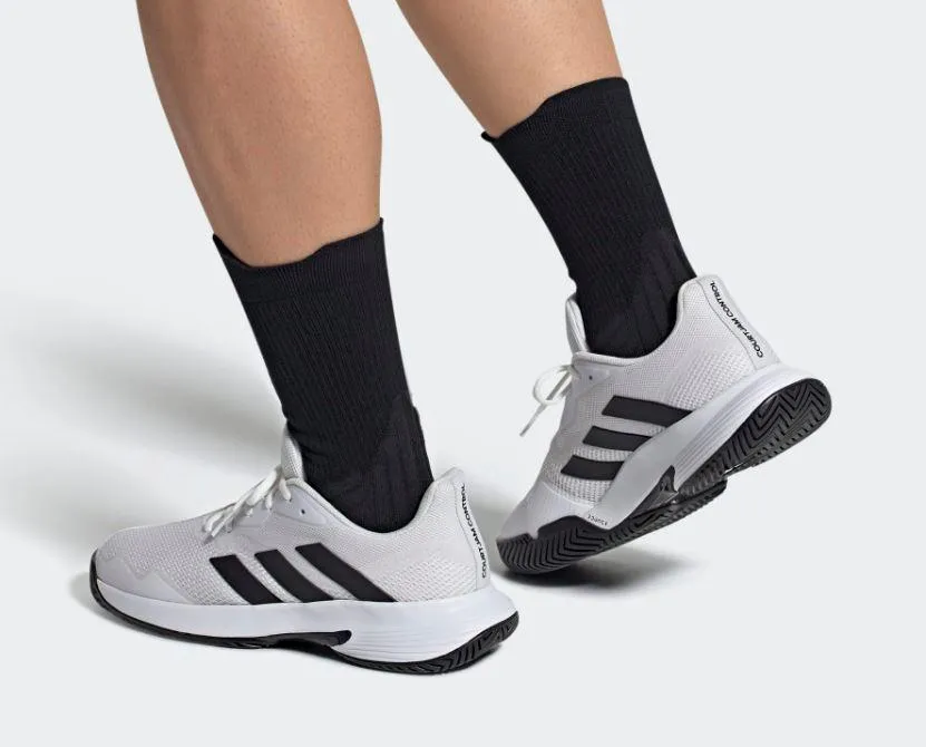 Zapatillas Adidas Courtjam Control Tenis Padel Blanca