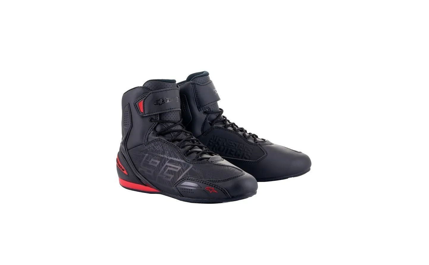 ZAPATILLAS ALPINESTARS AUSTIN MM93 NEGRO ROJO |25109191303|