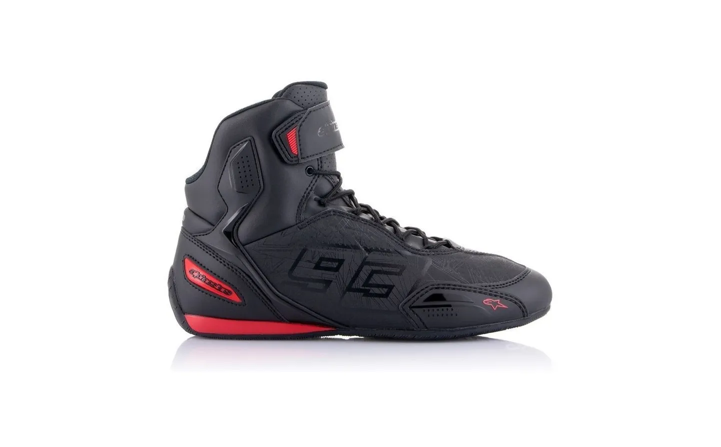 ZAPATILLAS ALPINESTARS AUSTIN MM93 NEGRO ROJO |25109191303|