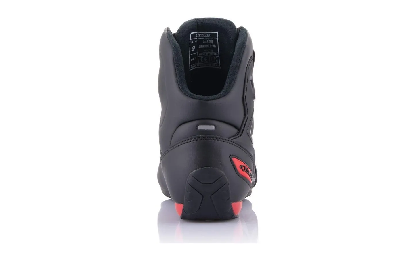 ZAPATILLAS ALPINESTARS AUSTIN MM93 NEGRO ROJO |25109191303|