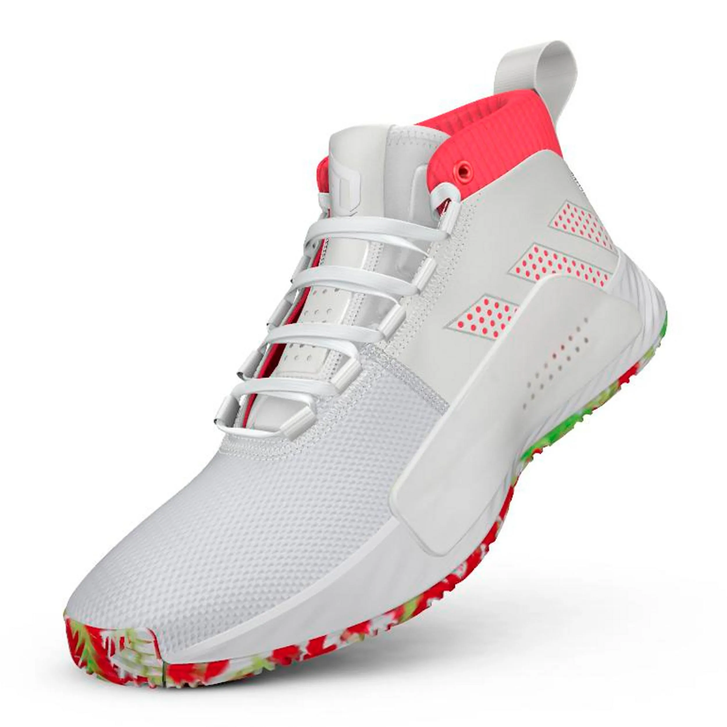 Zapatillas Básquetbol Hombre Adidas Dame 5 Blanca