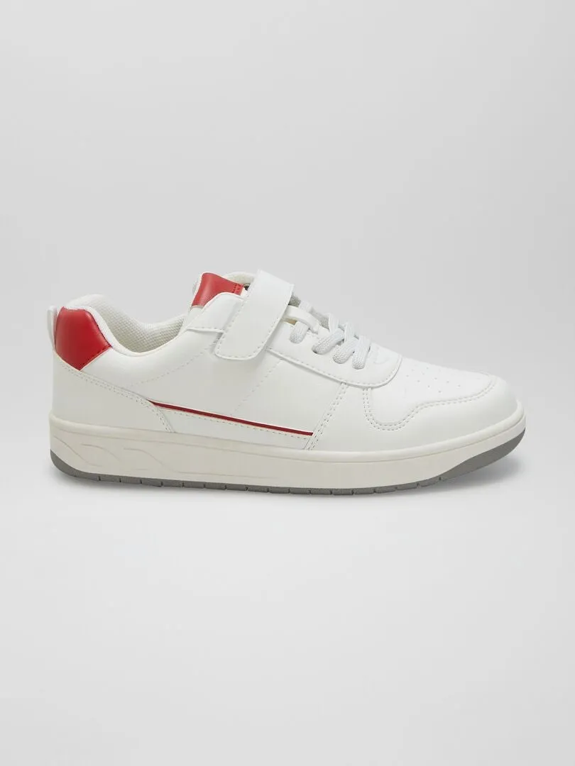 ZAPATILLAS CON VELCROS  BLANCO