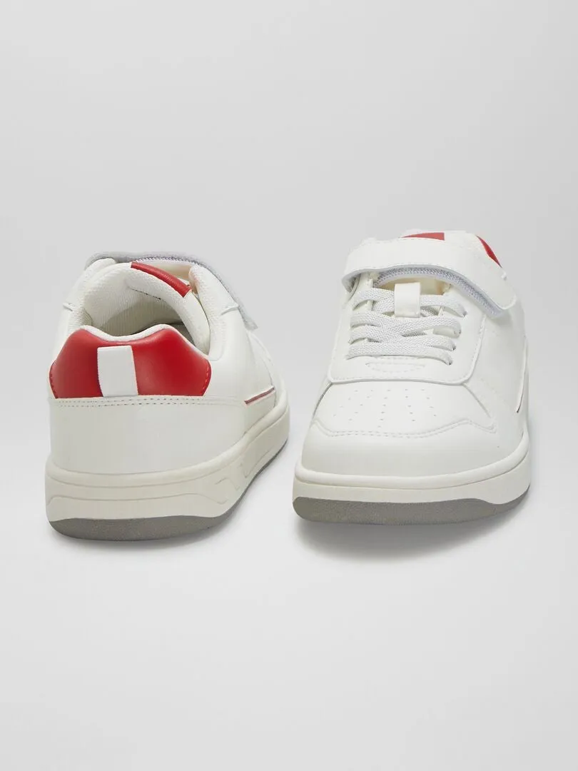 ZAPATILLAS CON VELCROS  BLANCO