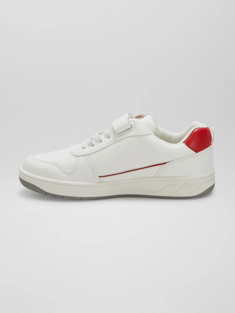 ZAPATILLAS CON VELCROS  BLANCO