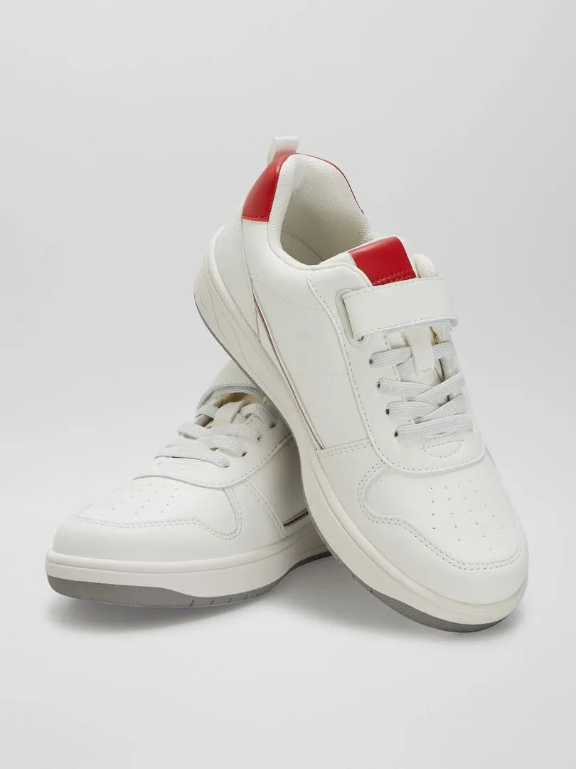 ZAPATILLAS CON VELCROS  BLANCO