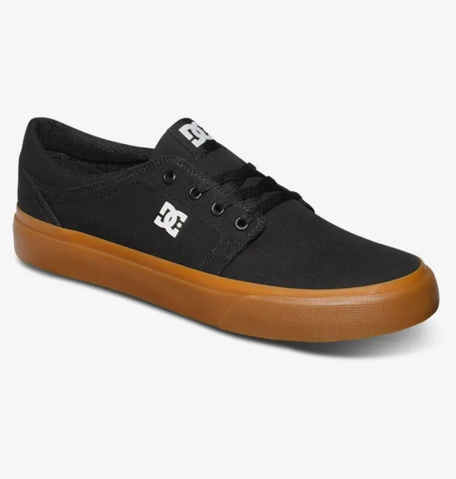 Zapatillas de lona DC SHOES para hombre TRASE TX BLACK/GUM (bgm) Ref. ADYS300126 Negro goma