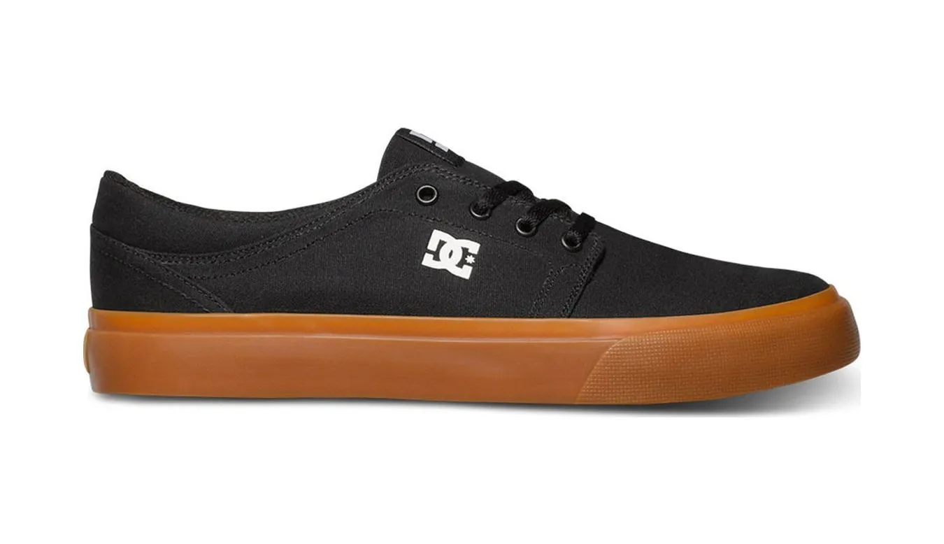 Zapatillas de lona DC SHOES para hombre TRASE TX BLACK/GUM (bgm) Ref. ADYS300126 Negro goma