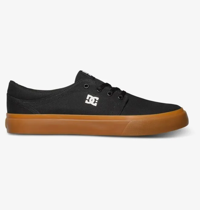 Zapatillas de lona DC SHOES para hombre TRASE TX BLACK/GUM (bgm) Ref. ADYS300126 Negro goma