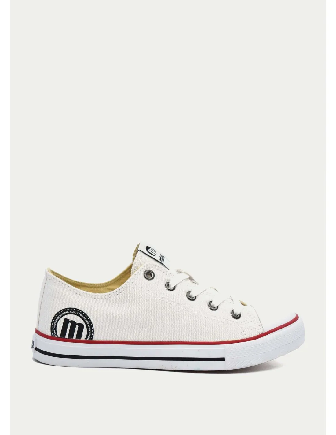 ZAPATILLAS DE LONA MUSTANG KIDS 81200 BLANCO 