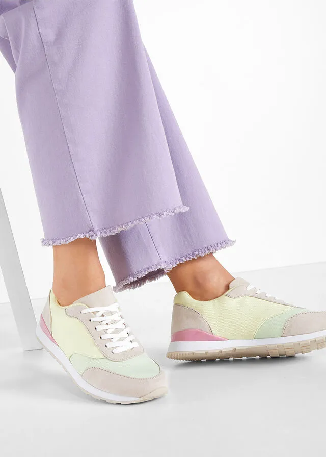 ZAPATILLAS DEPORTIVAS BEIGEVERDEAMARILLOROSA