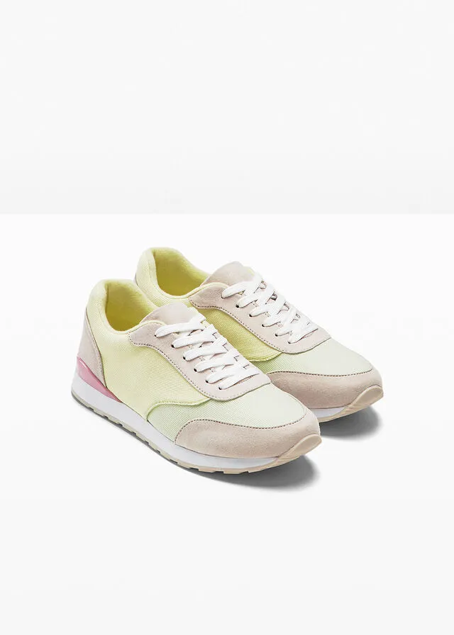 ZAPATILLAS DEPORTIVAS BEIGEVERDEAMARILLOROSA