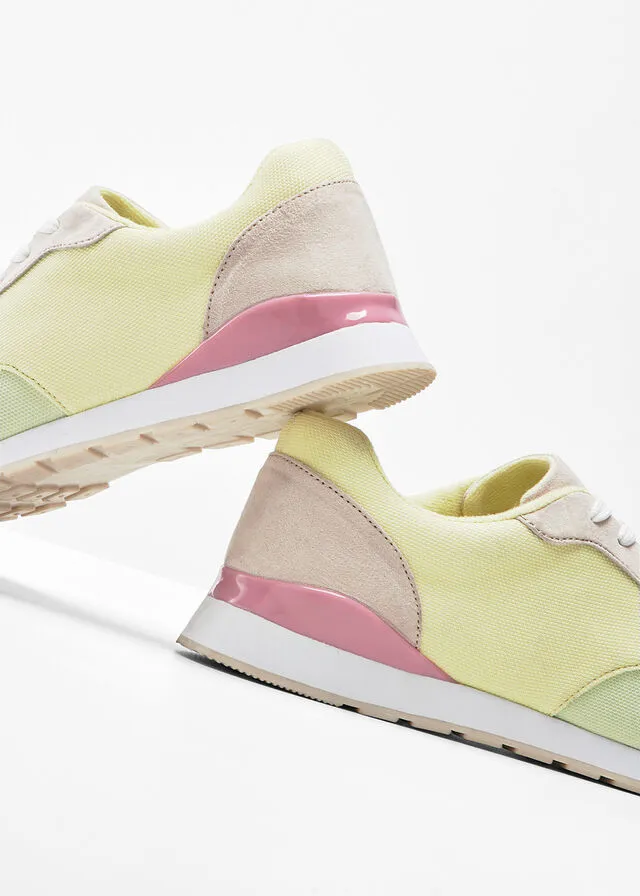 ZAPATILLAS DEPORTIVAS BEIGEVERDEAMARILLOROSA