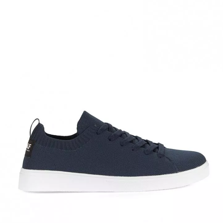 Zapatillas lona ECOALF azules con suela blanca