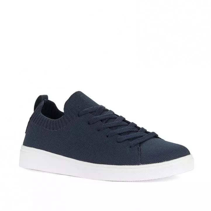 Zapatillas lona ECOALF azules con suela blanca