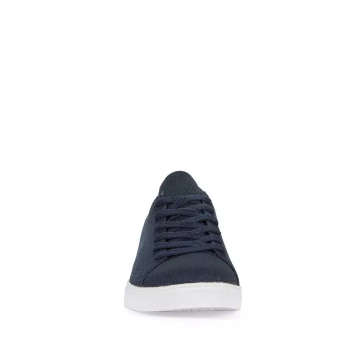 Zapatillas lona ECOALF azules con suela blanca