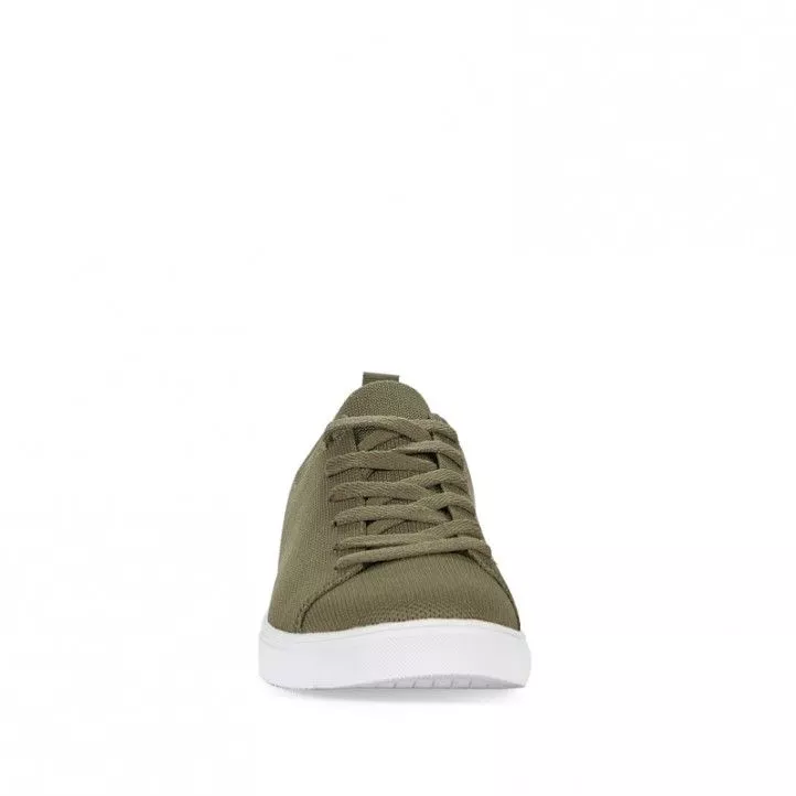 Zapatillas lona ECOALF verdes con suela blanca