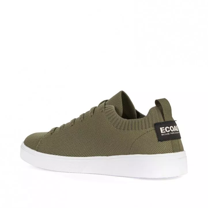 Zapatillas lona ECOALF verdes con suela blanca